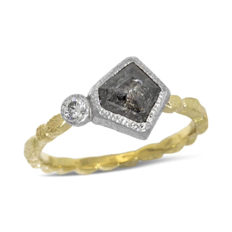 Shop Now, Save Big Bucks Stackable Bracelet Skinny Pebbles Geo-Cut Salt and Pepper Diamond Ring Shop Now, Save Big Bucks Stackable Bracelet Skinny Pebbles Geo-Cut Salt and Pepper Diamond Ring