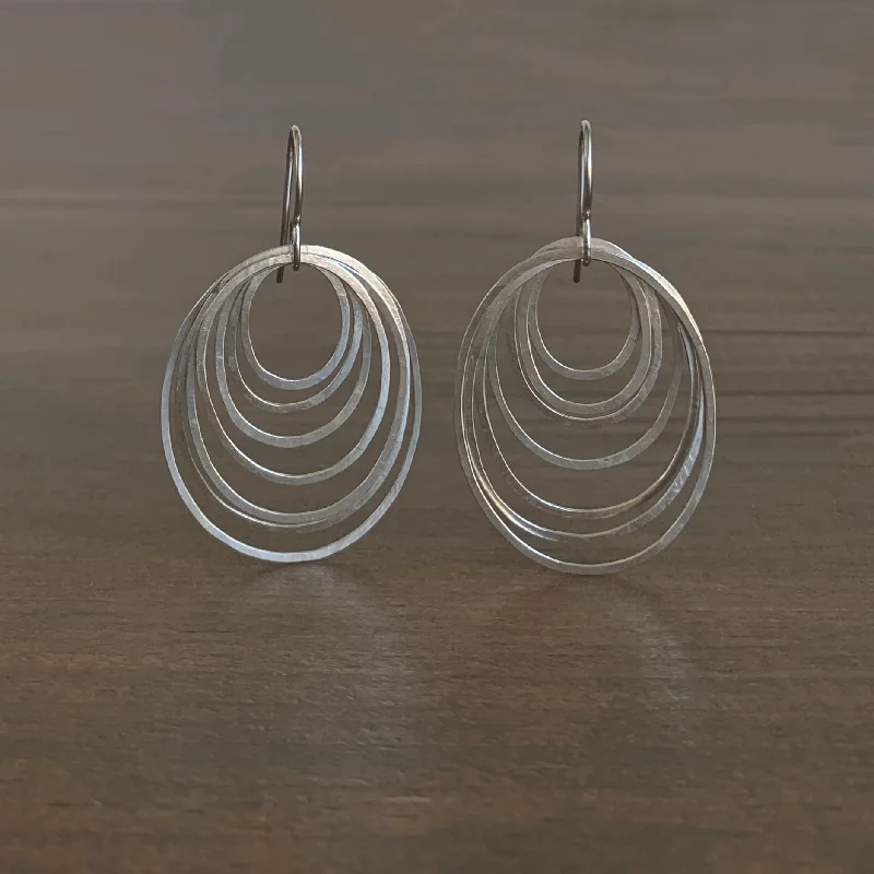 Unbeatable Savings Await Wedding Jewelry Small Silver Ripple Earrings