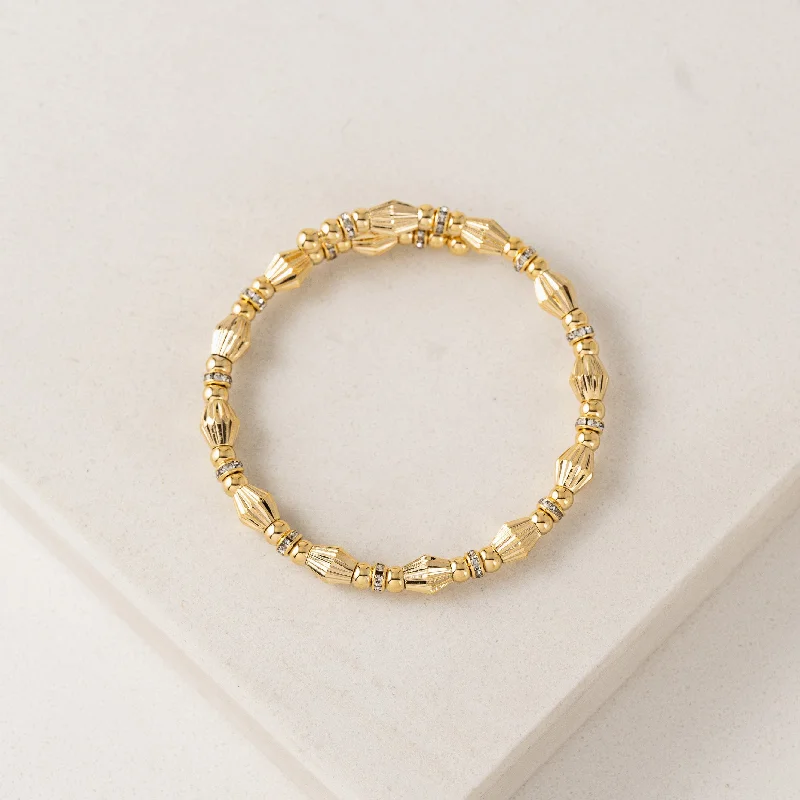 Clearance Sale Handmade Earrings Solana Diamond Bead Flex Bracelet
