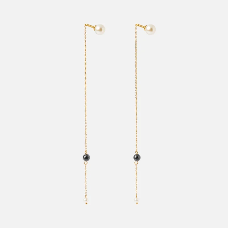 Limited - Edition Collections Now on Sale Precious Jewelry Solid Gold Freshwater Pearl Threader Earrings Limited - Edition Collections Now on Sale Precious Jewelry Solid Gold Freshwater Pearl Threader Earrings