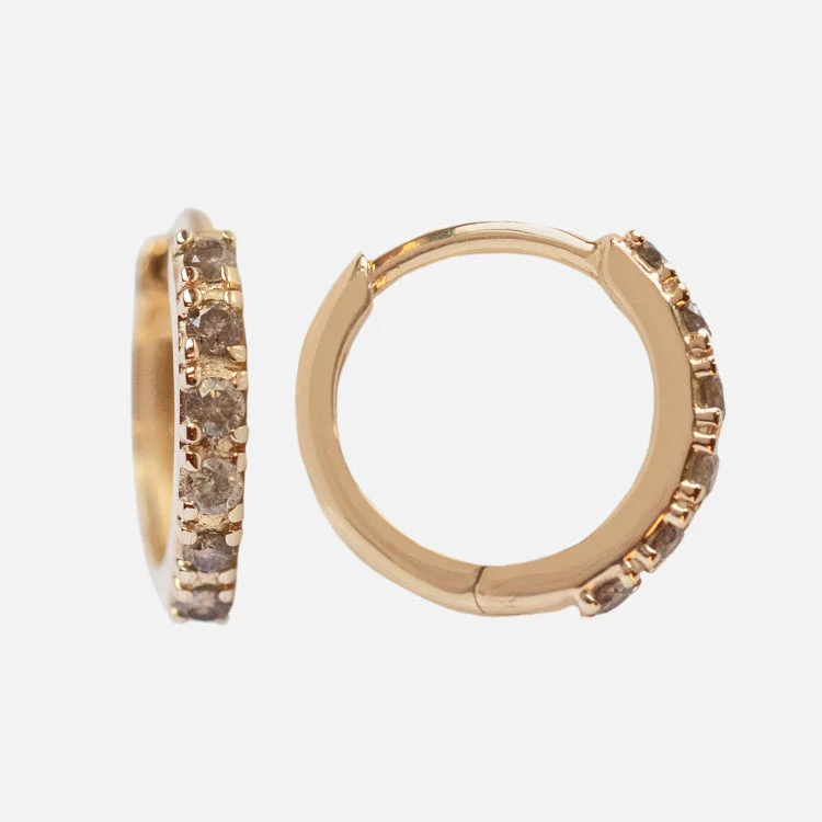 Exclusive Offers for Our Valued Customers Adjustable Ring Solid Gold Salt and Pepper Diamond Huggie Hoops Exclusive Offers for Our Valued Customers Adjustable Ring Solid Gold Salt and Pepper Diamond Huggie Hoops