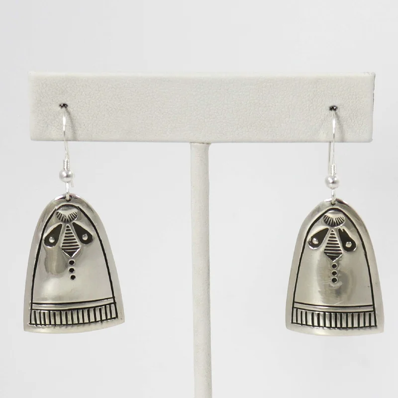 Don't Miss Your Chance Charm Bracelet Stamped Silver Earrings