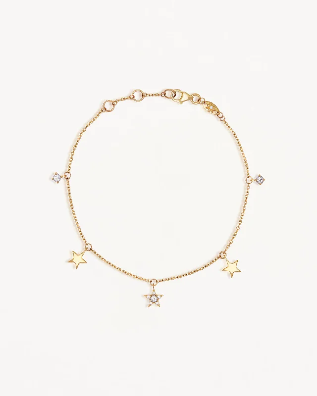 Limited - Time Offer Bridal Earrings 9k Solid Gold Stargazer Lab-Grown Diamond Bracelet