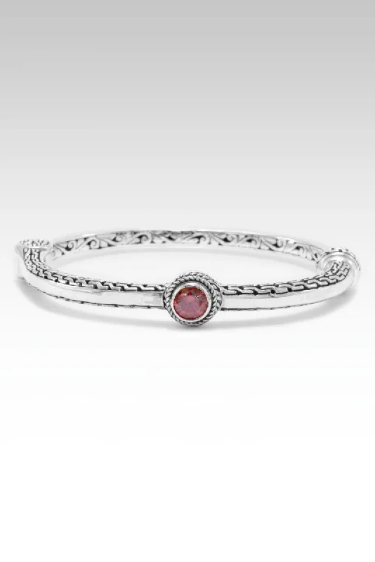 Buy More, Save More Eternity Ring Light of Hope Bangle™ in Red Moissanite