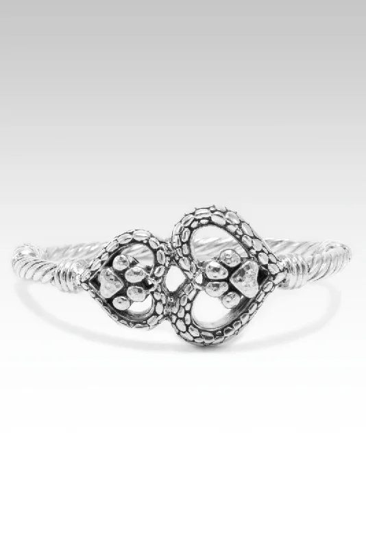Season - End Clearance Square Cut Ring Faithful Servant Bangle™ in Watermark