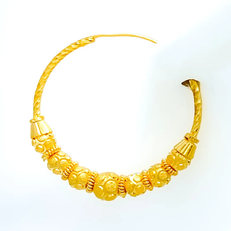 Limited Time, Unlimited Deals Gold Bangle Stylish Brilliant 22k Gold Bali