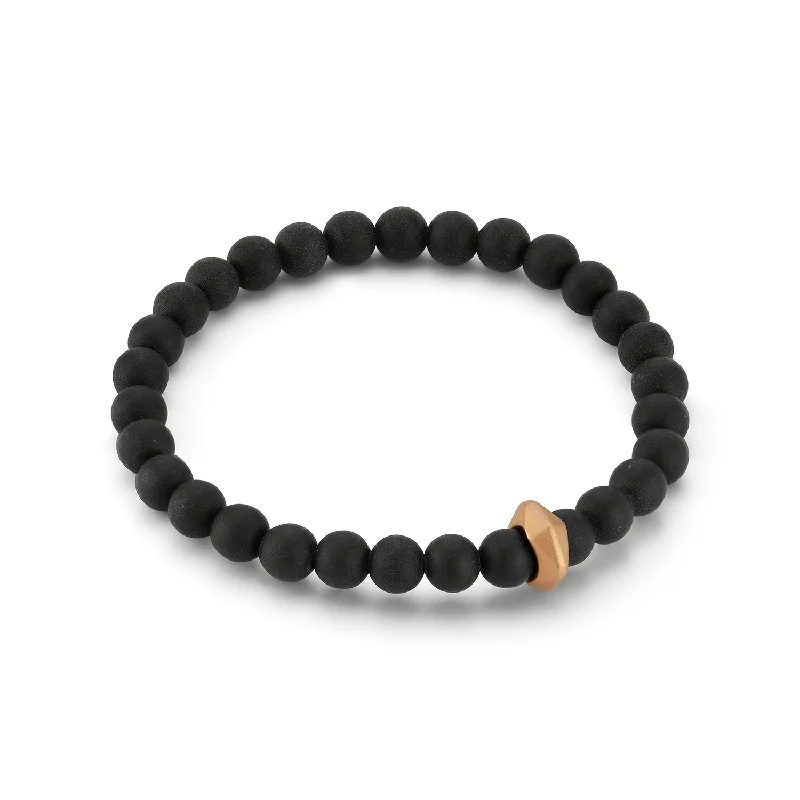 Limited - Edition Collections Now on Sale Sapphire Ring SYDNEY MATTE ONYX AND 18K ROSE GOLD ORIGAMI BEADED BRACELET Limited - Edition Collections Now on Sale Sapphire Ring SYDNEY MATTE ONYX AND 18K ROSE GOLD ORIGAMI BEADED BRACELET