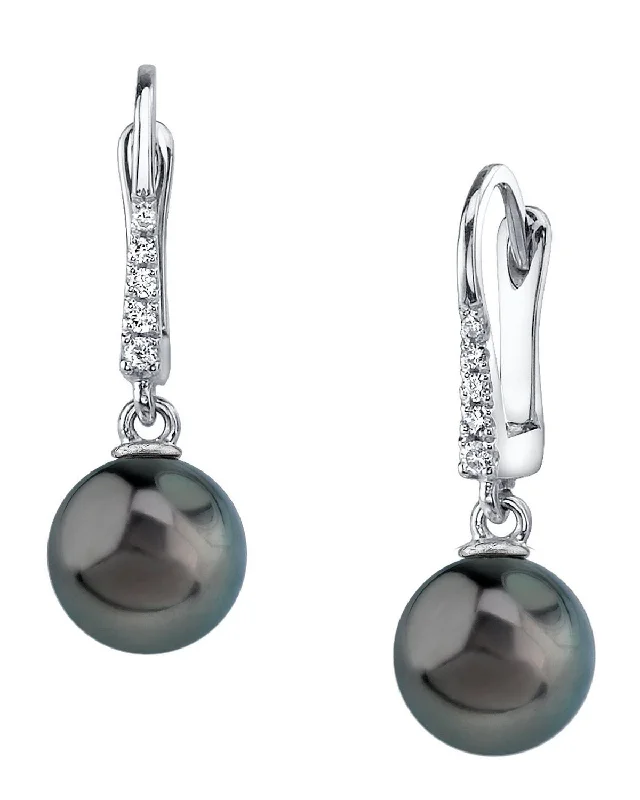 Unbeatable Savings Await Personalized Locket Black Tahitian Pearl & Diamond Equinox Dangle Earrings Unbeatable Savings Await Personalized Locket Black Tahitian Pearl & Diamond Equinox Dangle Earrings
