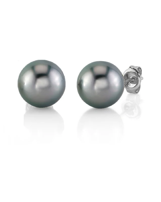 Be the First to Rock the Latest Trends Everyday Jewelry Black Tahitian Pearl Stud Earrings - Silver Overtone Be the First to Rock the Latest Trends Everyday Jewelry Black Tahitian Pearl Stud Earrings - Silver Overtone