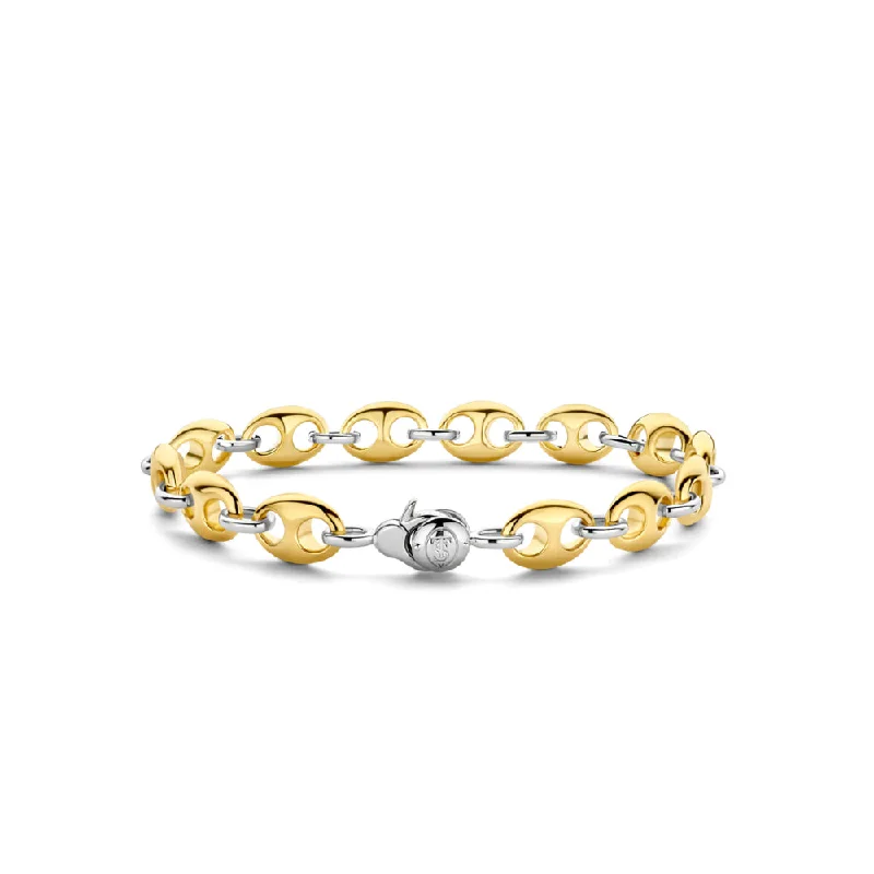 Black Friday - Style Deals All Week Long Cuff Bracelet Ti Sento Two-Tone Coffee Bean Link Bracelet Black Friday - Style Deals All Week Long Cuff Bracelet Ti Sento Two-Tone Coffee Bean Link Bracelet
