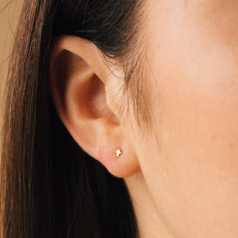 Shop Now, Save Big Bucks Diamond Ring Tiny Cross Studs