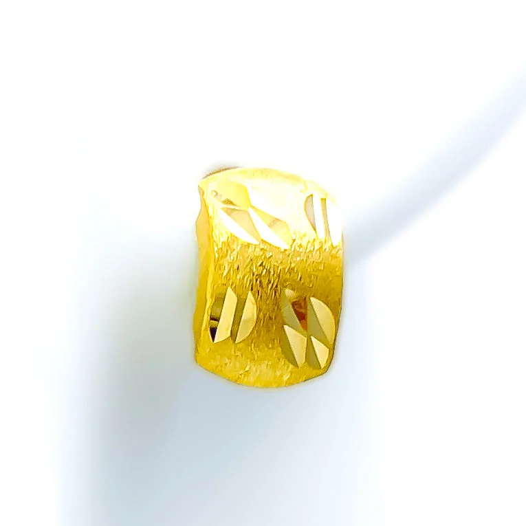 New Arrivals on Discount Twisted Band Ring Trendy Dynamic 22k Gold Earrings