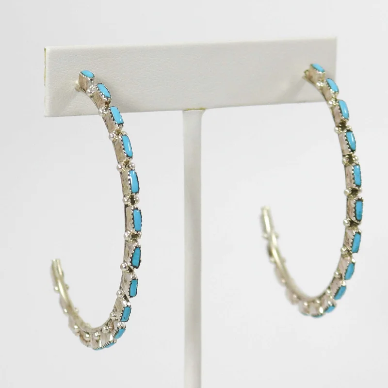 Flash Sale Adjustable Bracelet Turquoise Hoop Earrings