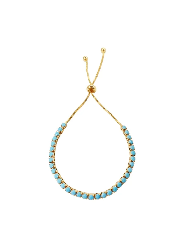 Season - End Clearance Tennis Necklace Turquoise Tennis