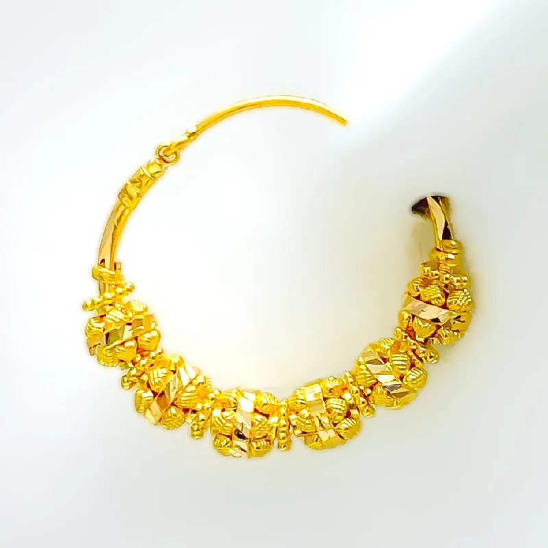 Exclusive Offers for Our Valued Customers Gemstone Jewelry Twinkling Beaded 22K Gold Bali Earrings Exclusive Offers for Our Valued Customers Gemstone Jewelry Twinkling Beaded 22K Gold Bali Earrings