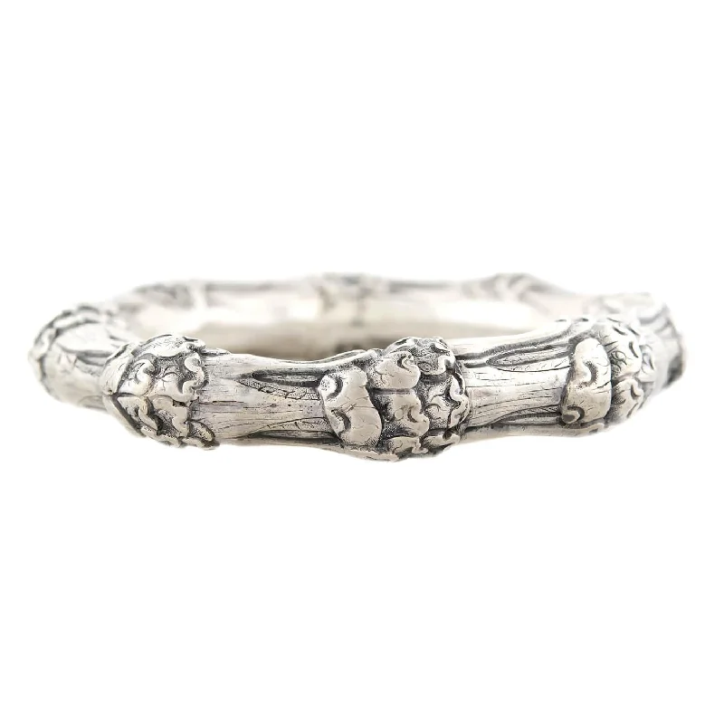 Be the First to Rock the Latest Trends Classic Pendant Victorian Sterling Silver Repousse Bangle Be the First to Rock the Latest Trends Classic Pendant Victorian Sterling Silver Repousse Bangle