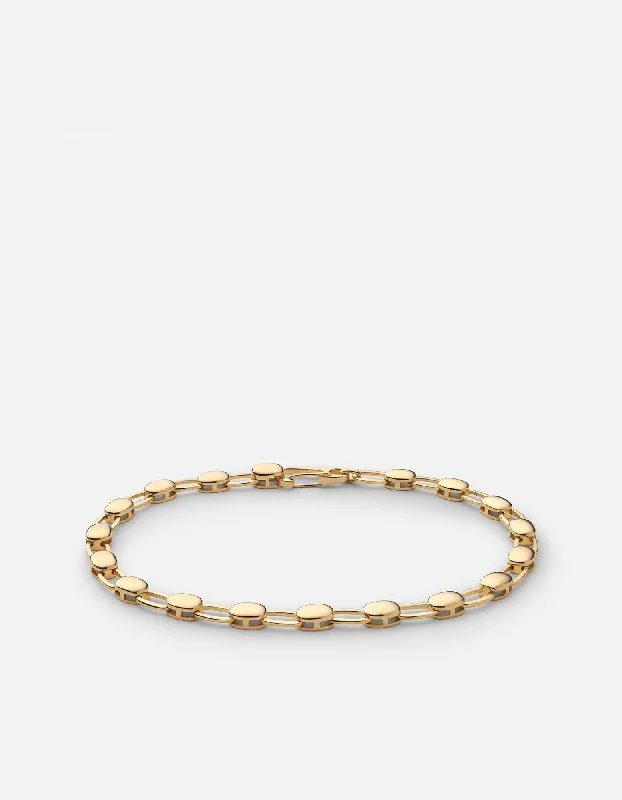 Shop Now, Save Big Bucks Silver Bracelet Ward Chain Bracelet, Gold Vermeil