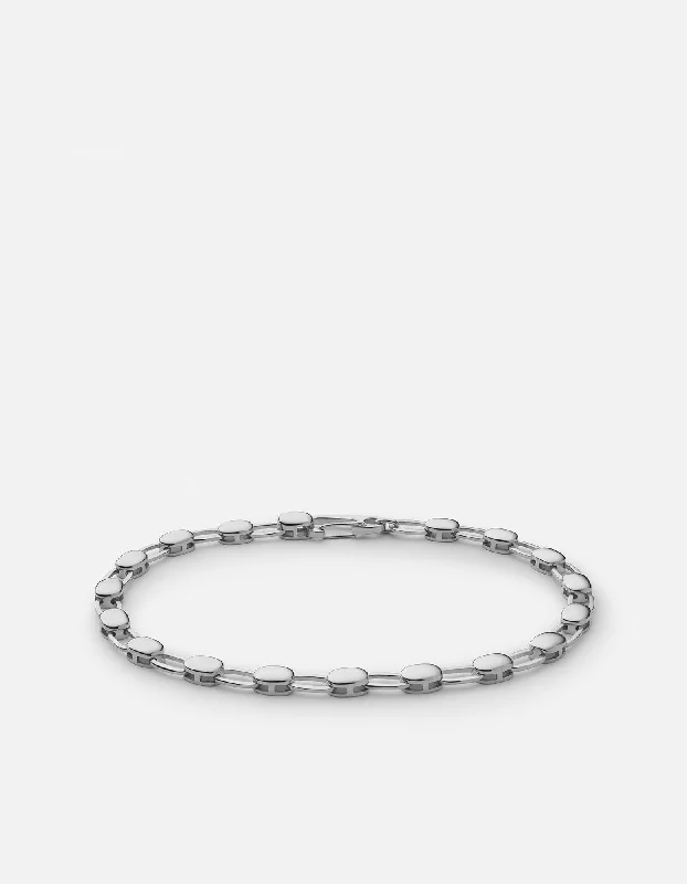 Huge Discounts, Unbeatable Offers Diamond Ring Ward Chain Bracelet, Sterling Silver Huge Discounts, Unbeatable Offers Diamond Ring Ward Chain Bracelet, Sterling Silver