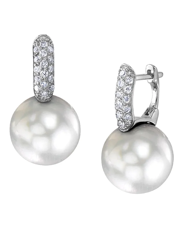 Huge Discounts, Unbeatable Offers Custom Necklace White South Sea Pearl & Diamond Calypso Earrings Huge Discounts, Unbeatable Offers Custom Necklace White South Sea Pearl & Diamond Calypso Earrings