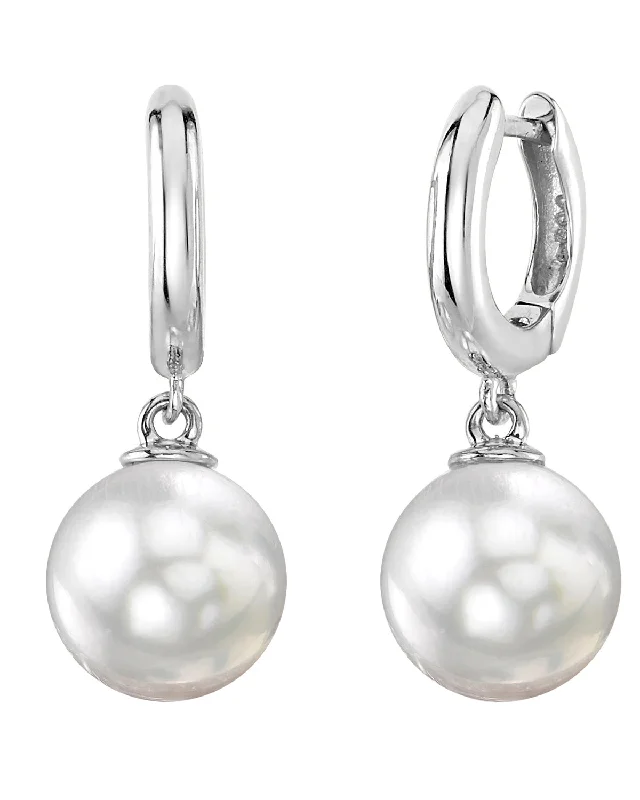 Season - End Clearance Delicate Necklace White South Sea Pearl Poise Hoop Earrings Season - End Clearance Delicate Necklace White South Sea Pearl Poise Hoop Earrings
