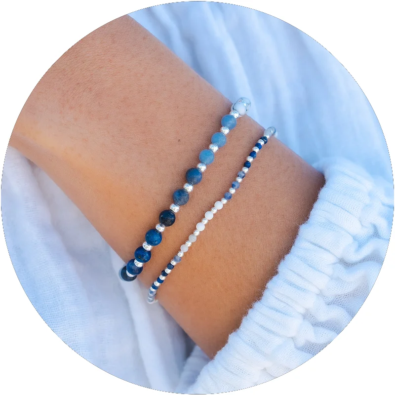 Big Savings, Big Smiles Bold Fashion Jewelry Wisdom 2mm + 4mm Bracelet Stack