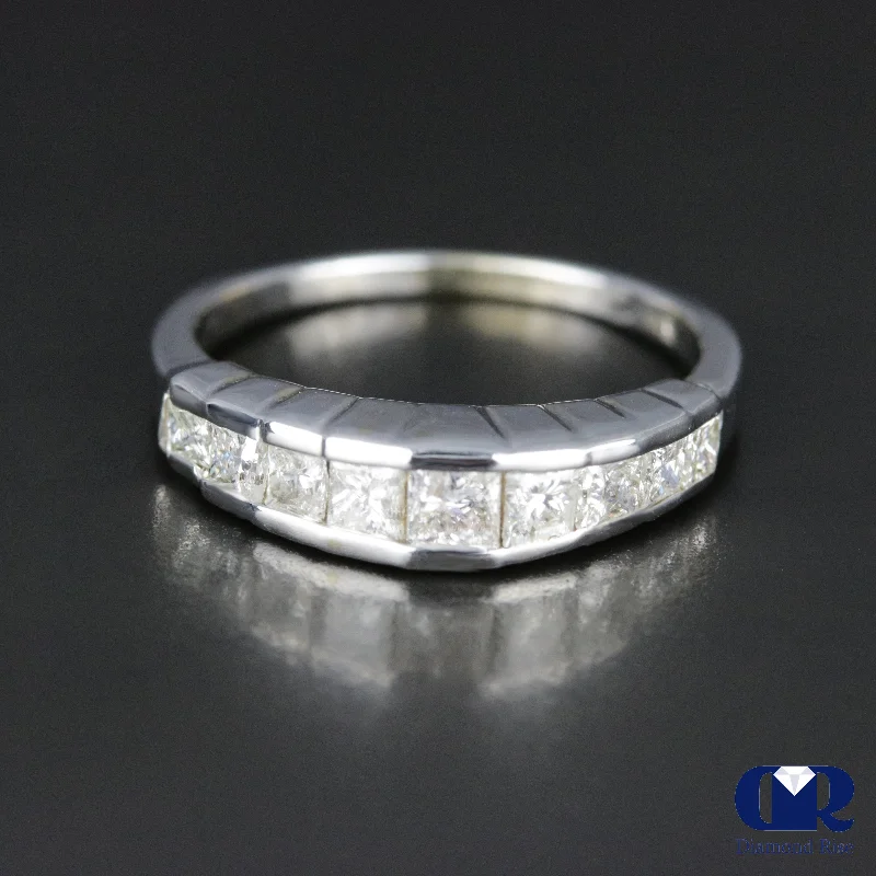 Limited - Edition Collections Now on Sale Stackable Jewelry Women's Princess Cut Diamond Channel Setting In 14K White Gold Limited - Edition Collections Now on Sale Stackable Jewelry Women's Princess Cut Diamond Channel Setting In 14K White Gold
