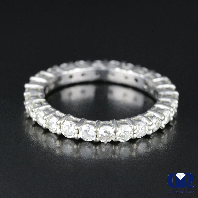 Buy More, Save More Beautiful Jewelry Women's Round Cut Diamond Eternity Wedding Band Anniversary Ring 14K White Gold Buy More, Save More Beautiful Jewelry Women's Round Cut Diamond Eternity Wedding Band Anniversary Ring 14K White Gold