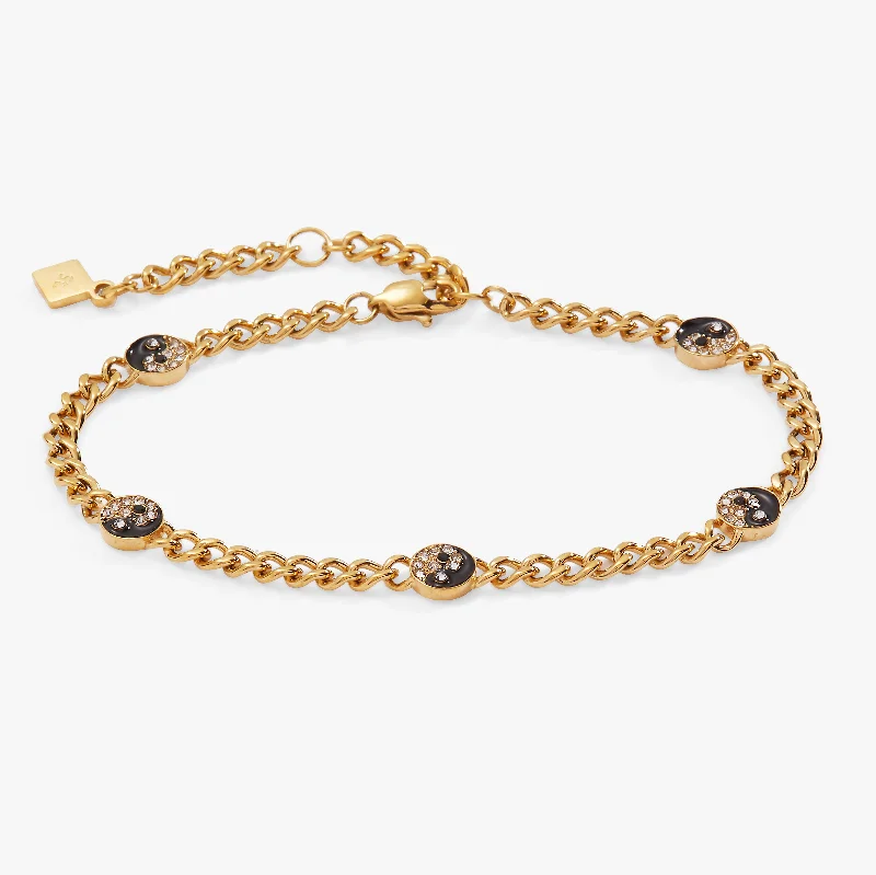 Limited - Time Offer Moonstone Necklace Yin Yang Curb Chain Bracelet