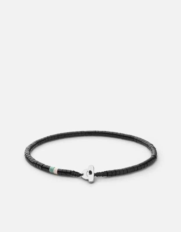 Be the First to Rock the Latest Trends Halo Ring Zane Onyx Bracelet, Sterling Silver Be the First to Rock the Latest Trends Halo Ring Zane Onyx Bracelet, Sterling Silver