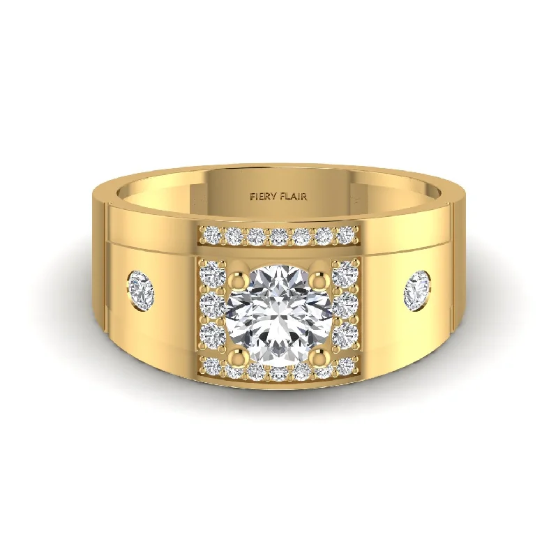 Big Savings, Big Smiles Gothic Necklace 1.19CT Prestige Solitary Diamond Men's Ring Big Savings, Big Smiles Gothic Necklace 1.19CT Prestige Solitary Diamond Men's Ring