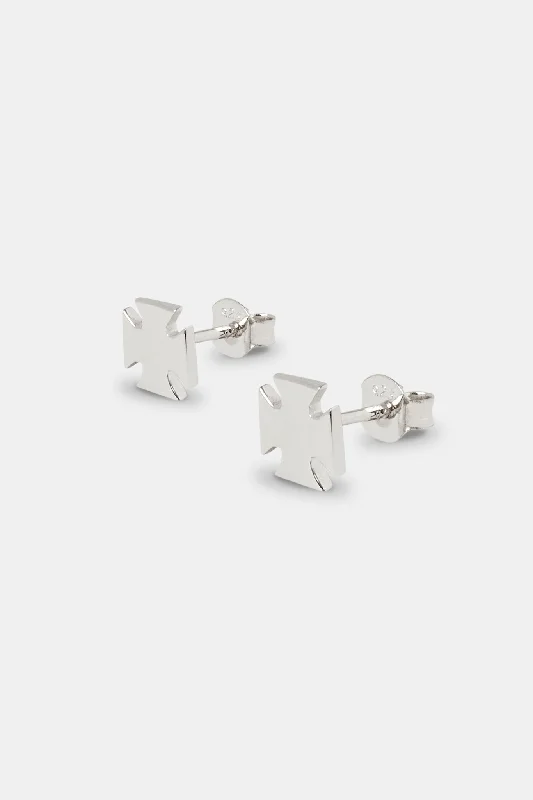 Limited - Edition Collections Now on Sale Infinity Necklace 8mm Polished Motif Stud Earrings - White Limited - Edition Collections Now on Sale Infinity Necklace 8mm Polished Motif Stud Earrings - White