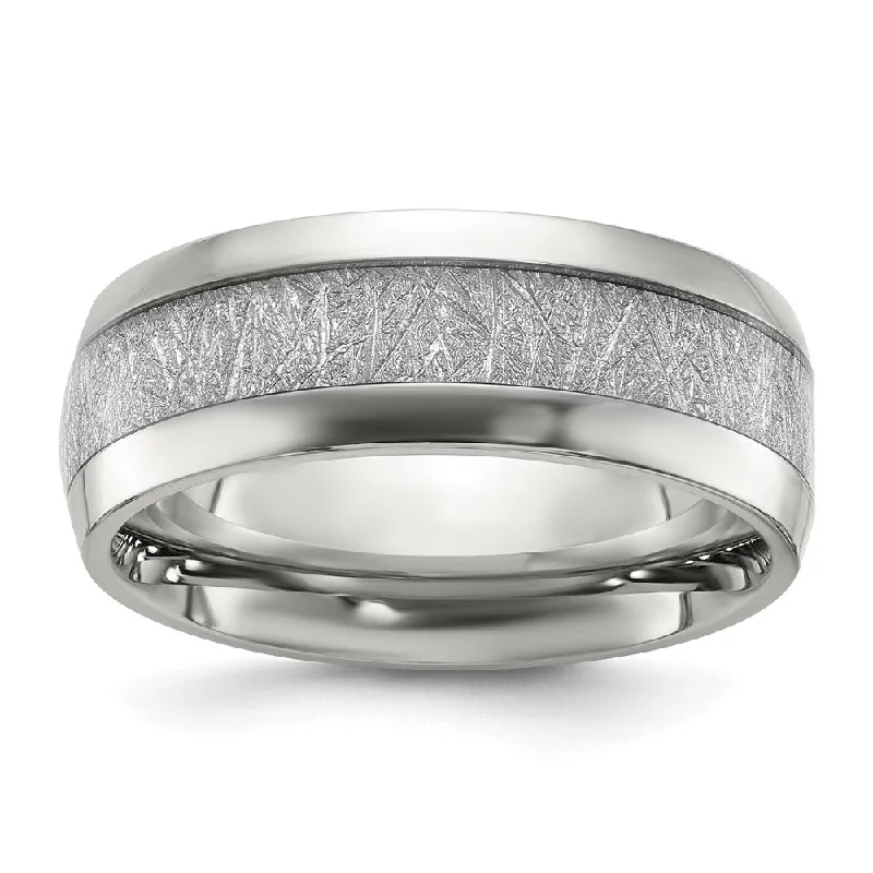 Limited - Edition Collections Now on Sale Stackable Bracelet 8mm Stainless Steel Glitter Paper Inlay & Enamel Domed Band Limited - Edition Collections Now on Sale Stackable Bracelet 8mm Stainless Steel Glitter Paper Inlay & Enamel Domed Band