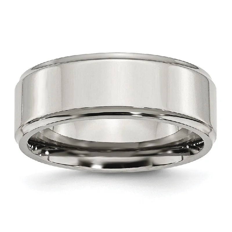 Black Friday - Style Deals All Week Long Gothic Necklace 8mm Stainless Steel Polished Ridged Edge Comfort Fit Band Black Friday - Style Deals All Week Long Gothic Necklace 8mm Stainless Steel Polished Ridged Edge Comfort Fit Band