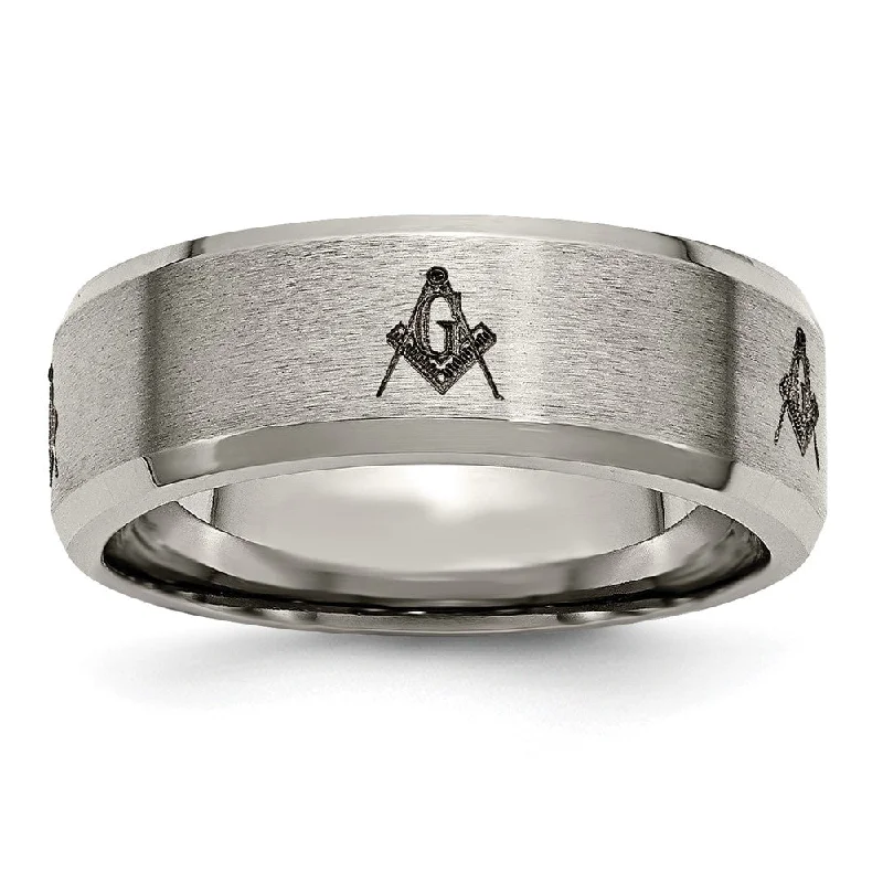 Unbeatable Savings Await Gemstone Earrings 8mm Titanium Laser Etched Masonic Beveled Standard Fit Band Unbeatable Savings Await Gemstone Earrings 8mm Titanium Laser Etched Masonic Beveled Standard Fit Band