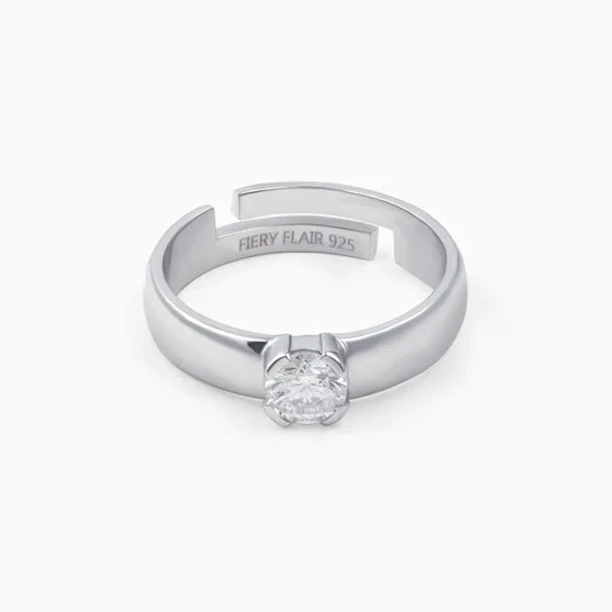 Limited Time, Unlimited Deals Eternity Ring Precious Solitaire 925 Silver Men's Band Limited Time, Unlimited Deals Eternity Ring Precious Solitaire 925 Silver Men's Band
