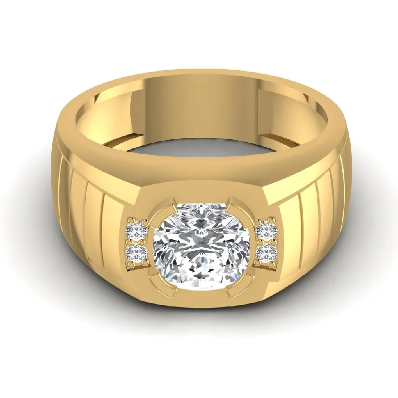 Black Friday - Style Deals All Week Long Fashion Bangles Men's Solitaire Cushion Diamond Ring Black Friday - Style Deals All Week Long Fashion Bangles Men's Solitaire Cushion Diamond Ring