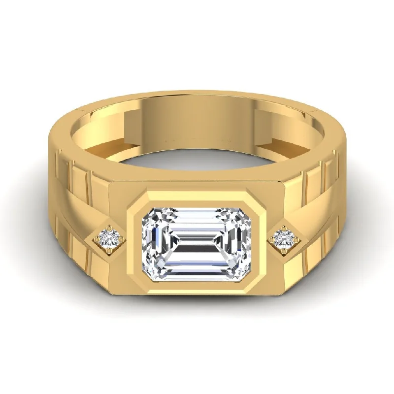 Big Savings, Big Smiles Boho Earrings Men's Solitary Sparkling Diamond Ring