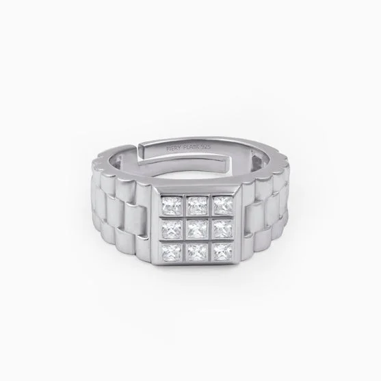 Flash Sale Minimalist Bracelet Men's Sterling Silver Designer Ring