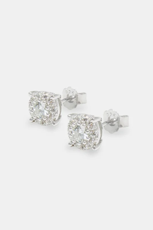 Flash Sale, Grab the Deals Fast Black Pearl Necklace Moissanite Cluster Stud Earrings - 5.5mm Flash Sale, Grab the Deals Fast Black Pearl Necklace Moissanite Cluster Stud Earrings - 5.5mm