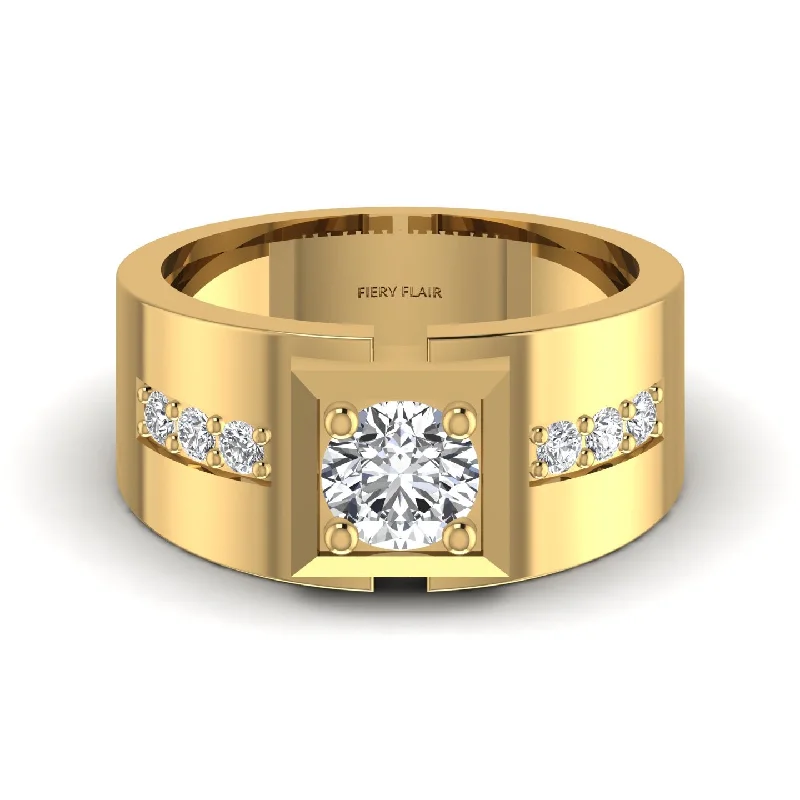 Be the First to Rock the Latest Trends Vintage Ring Solitary 1.09CT Diamond Men's Ring Be the First to Rock the Latest Trends Vintage Ring Solitary 1.09CT Diamond Men's Ring