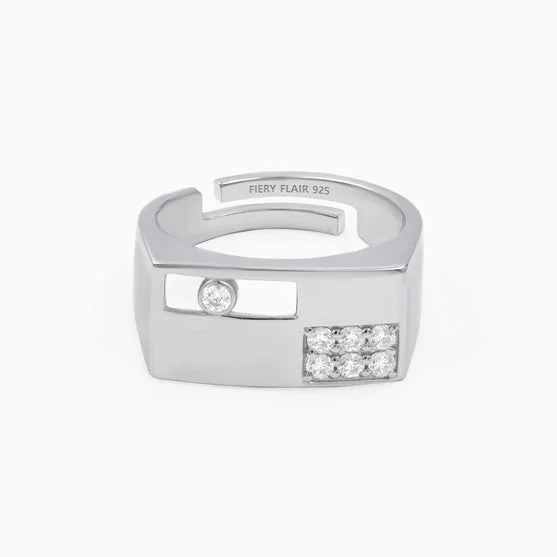 New Arrivals on Discount Wedding Band Stunning Men's 925 Silver Ring