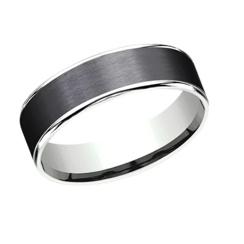 Exclusive Members - Only Sale Bold Jewelry The BRUSHED BLACK TITANIUM Men's Band