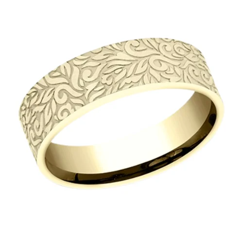 Buy More, Save More Diamond Ring The PAISLEY FLAT Men's Band