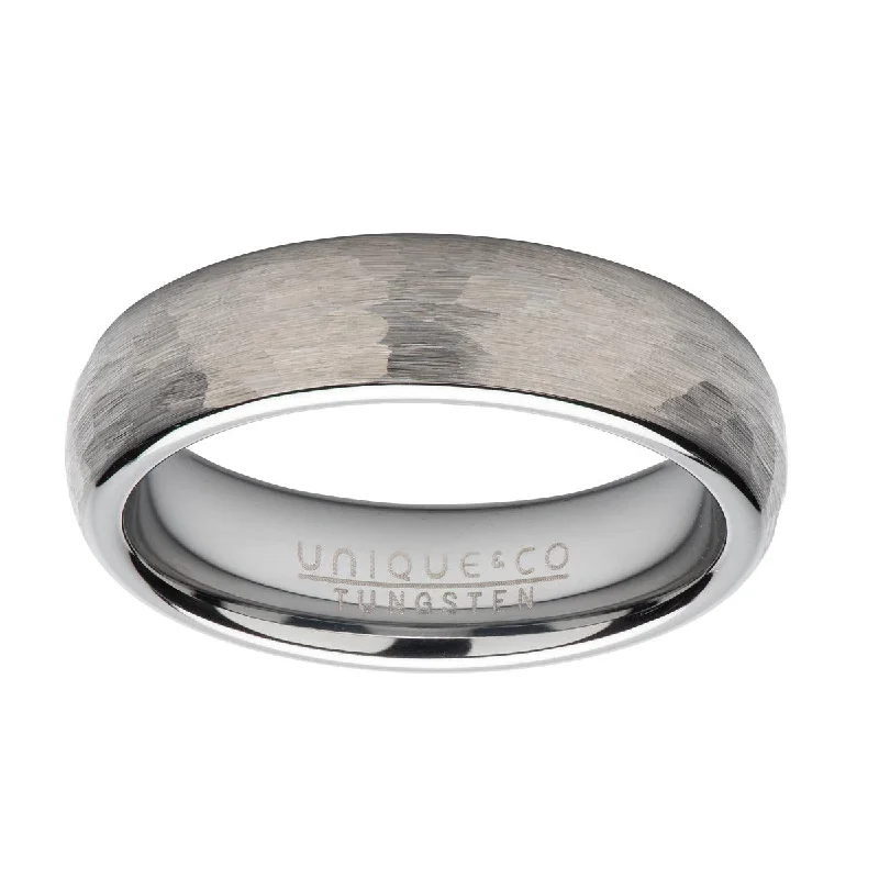 Shop Comfortably at Home Platinum Necklace Unique & Co Hammered Polished Tungsten Band Ring Shop Comfortably at Home Platinum Necklace Unique & Co Hammered Polished Tungsten Band Ring