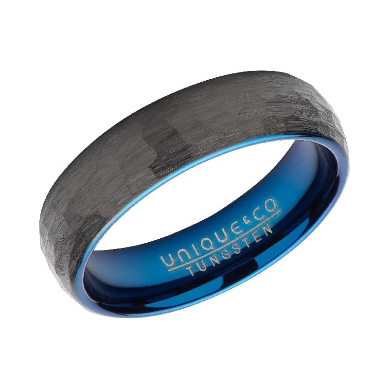 Unbeatable Savings Await Beaded Bracelet Unique & Co Hammered Tungsten Black and Blue Ring Unbeatable Savings Await Beaded Bracelet Unique & Co Hammered Tungsten Black and Blue Ring