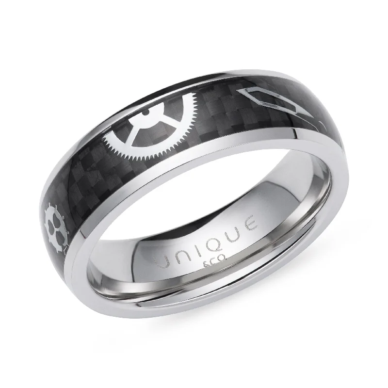 Huge Discounts, Unbeatable Offers Handmade Pendant Unique & Co Steel Black Carbon Fibre Ring Huge Discounts, Unbeatable Offers Handmade Pendant Unique & Co Steel Black Carbon Fibre Ring