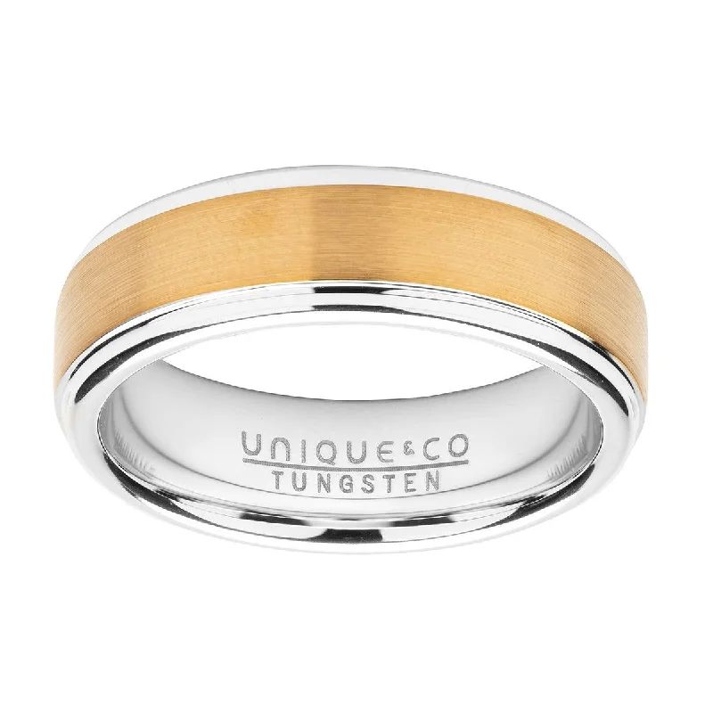 Shop Now, Save Big Bucks Handmade Chain Unique & Co Flat Shaped Yellow IP Tungsten Ring Shop Now, Save Big Bucks Handmade Chain Unique & Co Flat Shaped Yellow IP Tungsten Ring