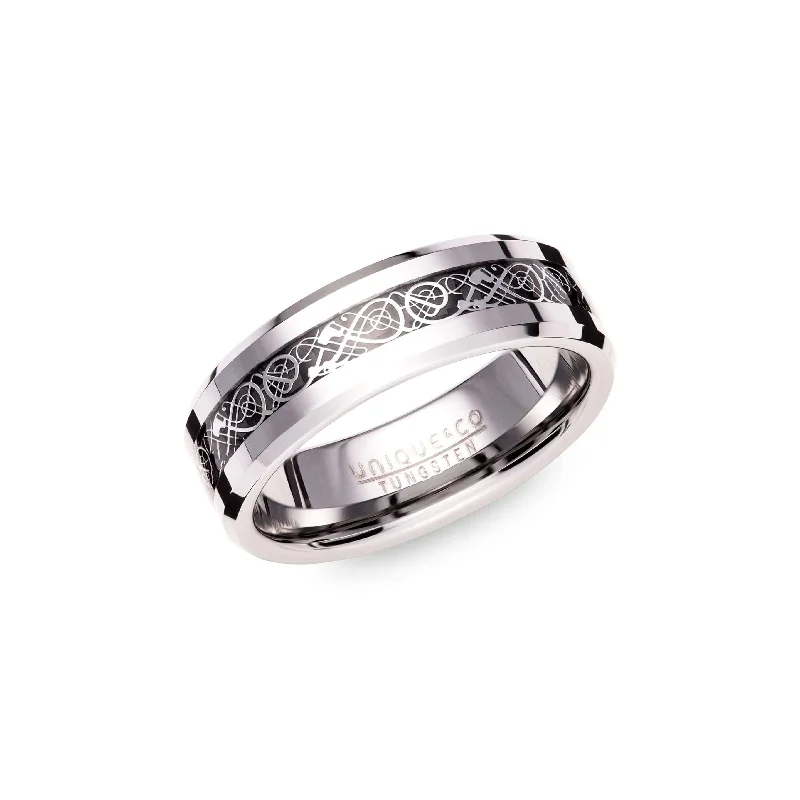 Massive Clearance Sale Stackable Jewelry Unique & Co Tungsten Celtic Design Ring