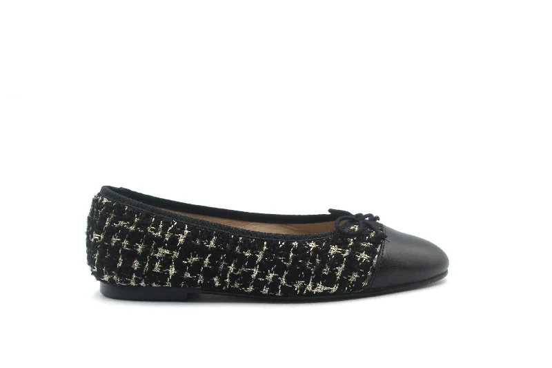 Formal Sports Shoes Valencia Tweed Cap Ballet Flat