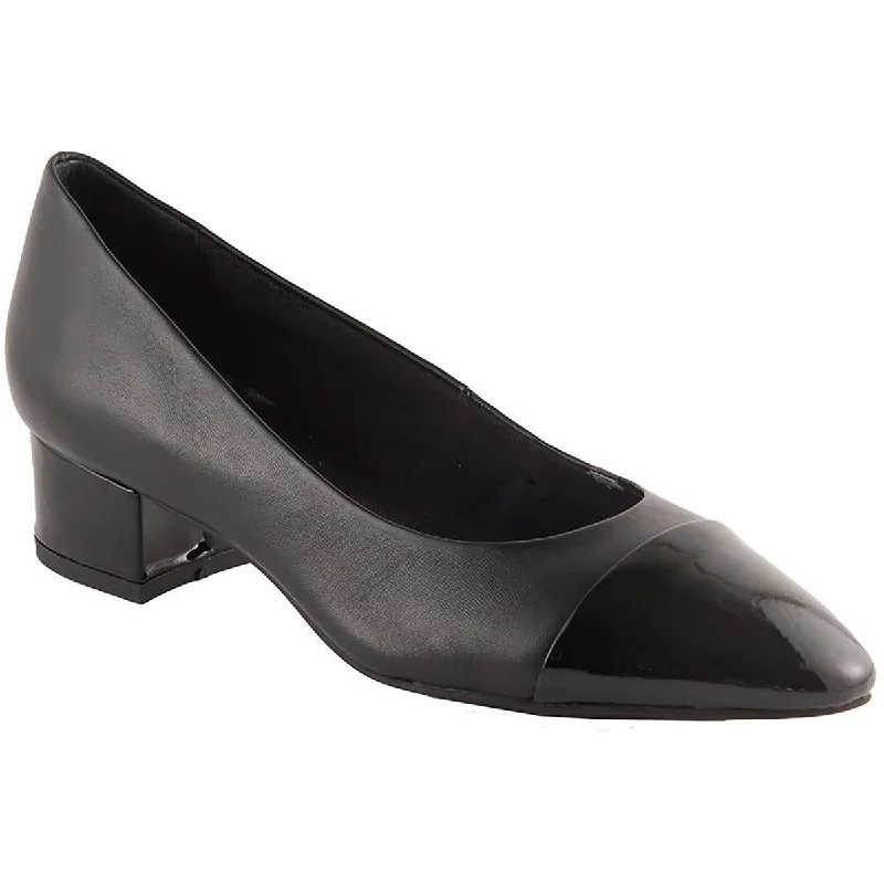 Formal Leather Shoes David Tate Womens Colette Leather Slip-On Pumps